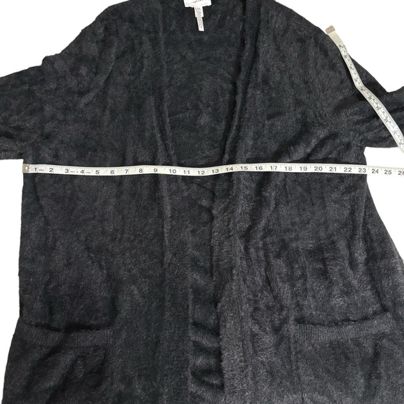 Soma Weekend Open Front Cardigan Size XXL Black Pockets Very Soft Lounge Cozy - Picture 13 of 14